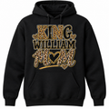 King William Mom Leopard Print Shirt & Hoodie | Gold Glitter-Style Mom Apparel