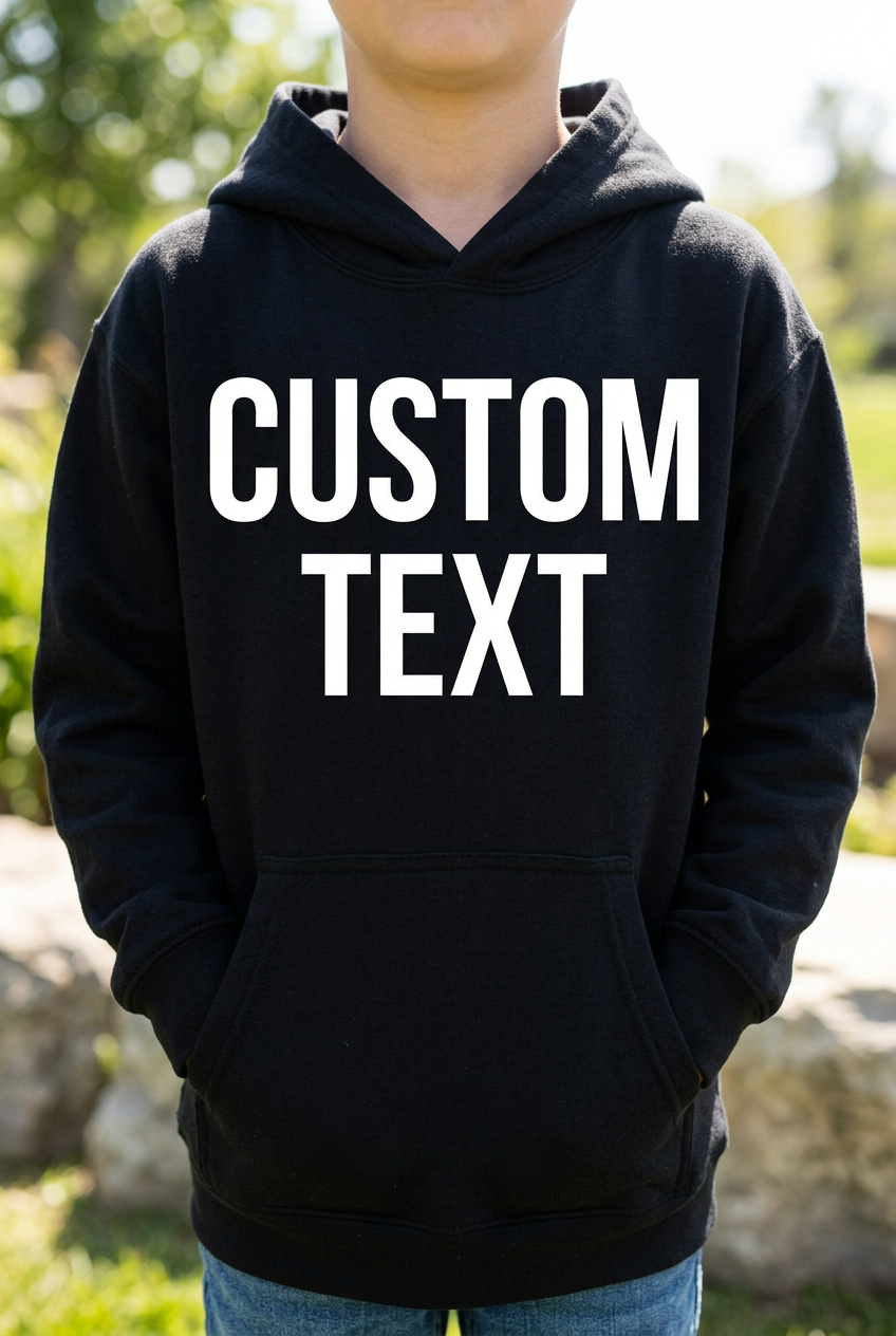 Kid Jerzees Hoodie Model No Face