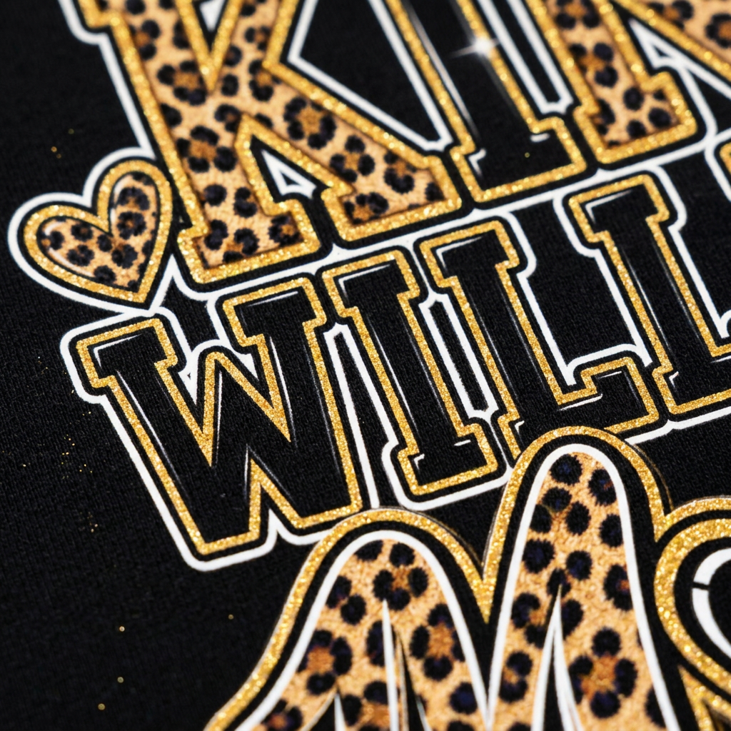 King William Mom Leopard Print Design Close-Up Detail Shot