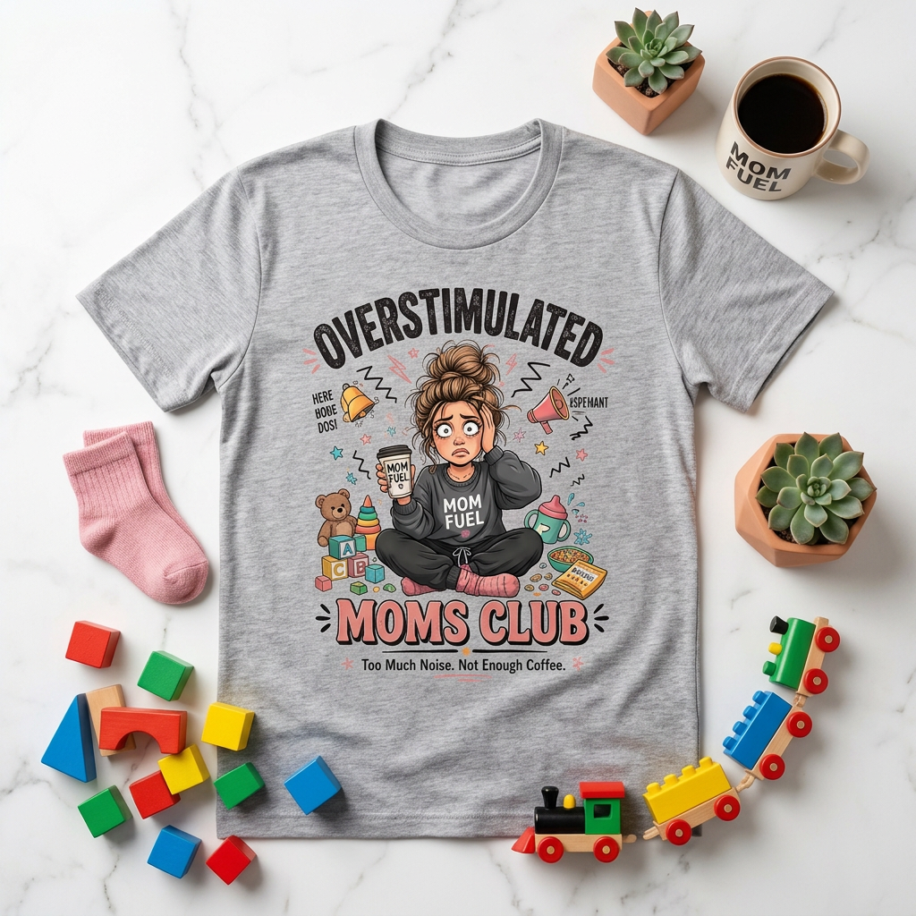Overstimulated Moms Club - Flat Lay