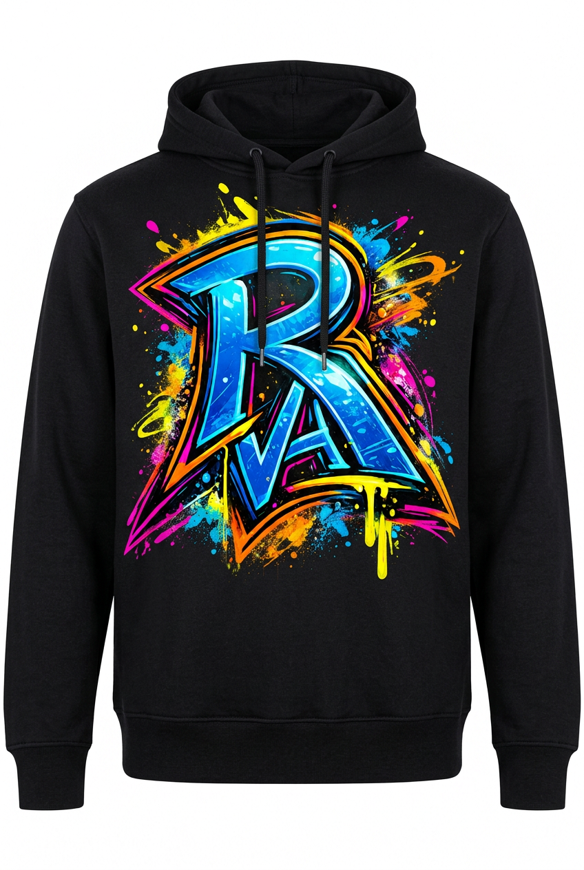 RVA Graffiti - Black Hoodie No Model
